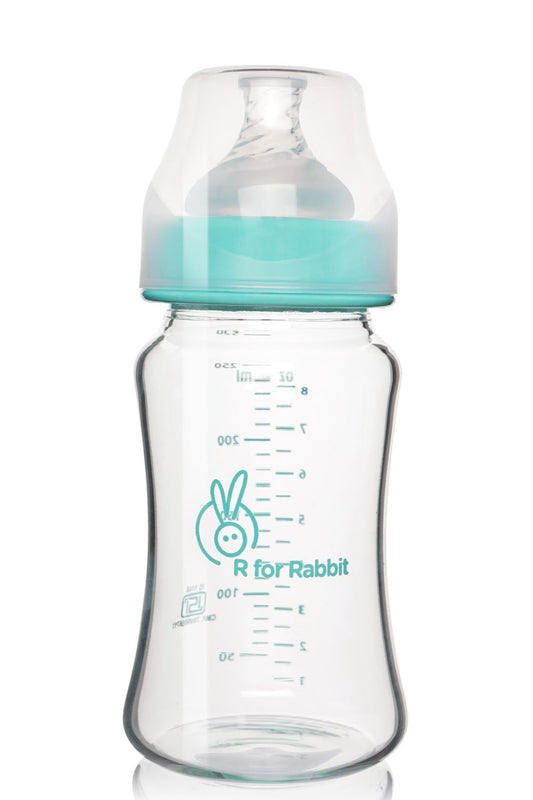 R for Rabbit First Feed Glass Bottle-240ml