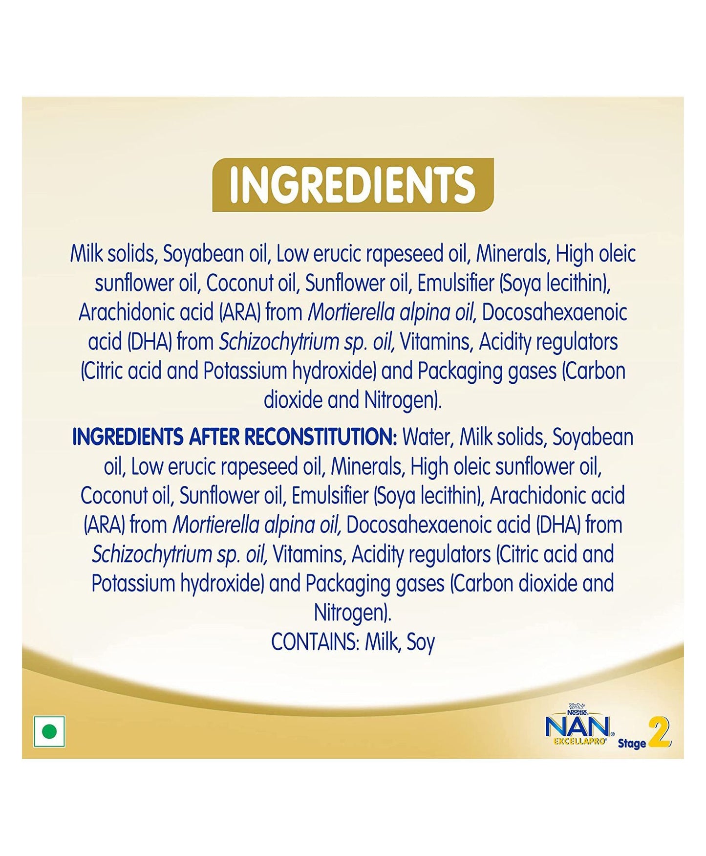 Nestle Nan Excellapro 2 Follow-Up Formula Powder (400 G)