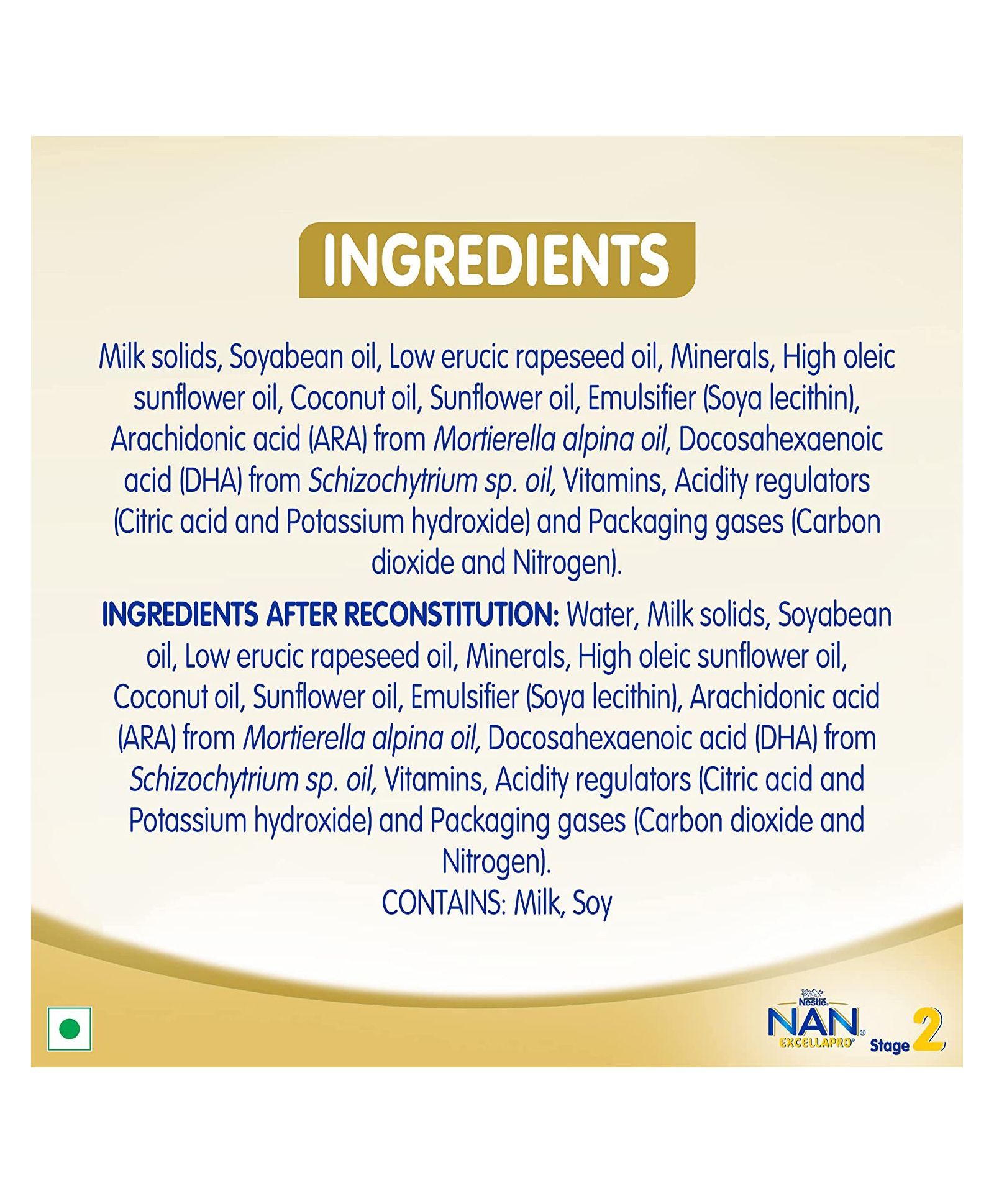 Nestle Nan Excellapro 2 Follow-Up Formula Powder (400 G)