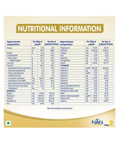 Nestle Nan Excellapro 2 Follow-Up Formula Powder (400 G)
