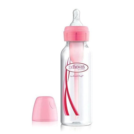 Dr. Brown's Narrow Neck Options Pink Bottle (250 Ml, Pack of 1, Pink)