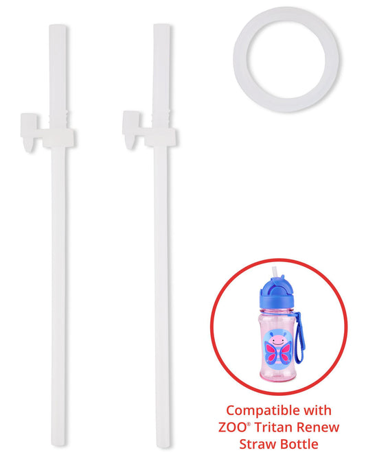 Skip Hop Zoo Extra Straws 2pk Tritan Renew