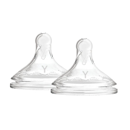 Dr. Brown's Y-Cut W-N Silicone Options + Nipple - 2 Pack