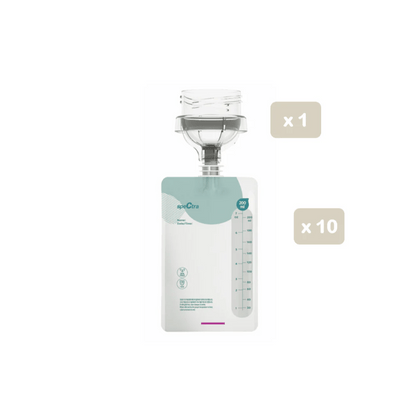 Spectra Easy Milk Storage Bag (10pcs bag with  1 connector)