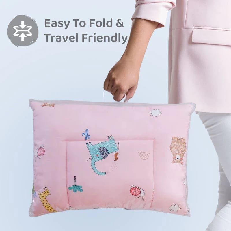 R for Rabbit Snuggy Cozy Baby Bedding With Blanket & Pillow And Odour Free Blush Pink