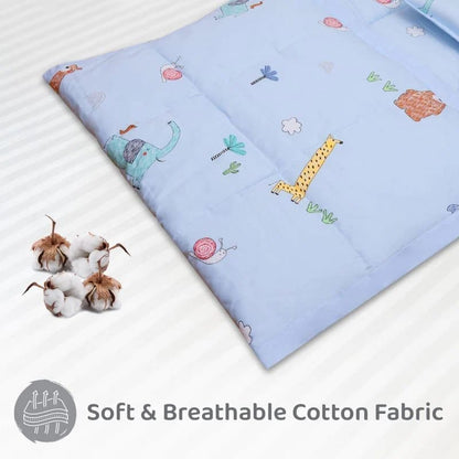 R for Rabbit Snuggy Cozy Baby Bedding With Blanket & Pillow And Odour Free Sky Blue