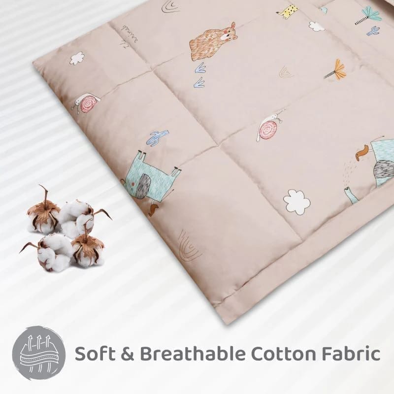 R for Rabbit Snuggy Cozy Baby Bedding With Blanket & Pillow And Odour Free Tan Brown
