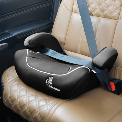 R for Rabbit Little Jack Elite Booster Car Seat For 3 To 12 Year Kids (Black Grey)