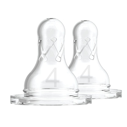 Dr. Brown's Level 4 Silicone Narrow Nipple, 2-Pack