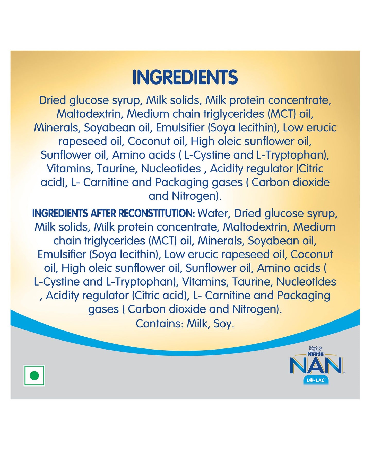 Nestle Nan Lo-Lac Infant Formula Powder (200 gram)
