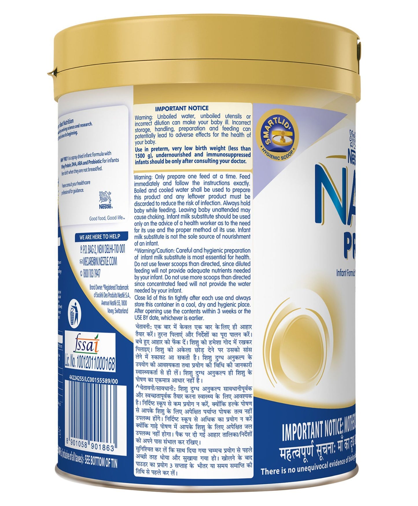 Nestle Nan Pro1 Infant Formula Powder Upto 6 Months(400 gram) Tin