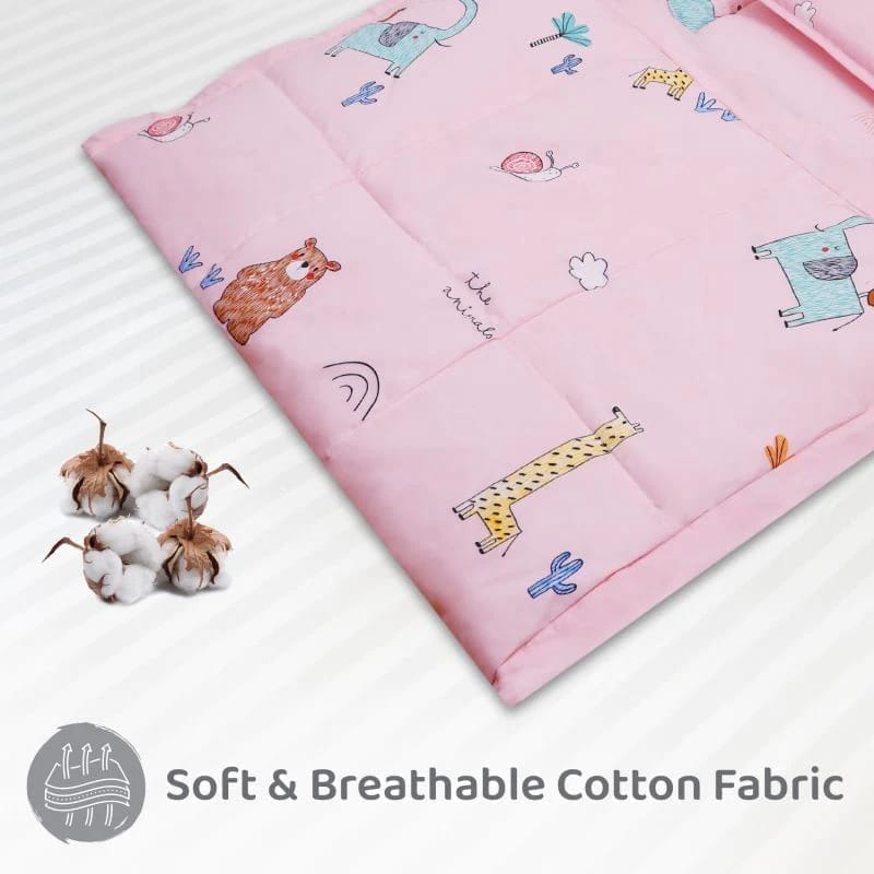 R for Rabbit Snuggy Cozy Baby Bedding With Blanket & Pillow And Odour Free Blush Pink