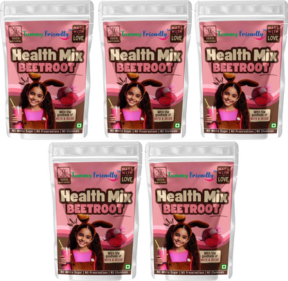 Tummy Friendly Foods Toddler Cereal Organic Beetroot Health Mix (Each pack 100g)