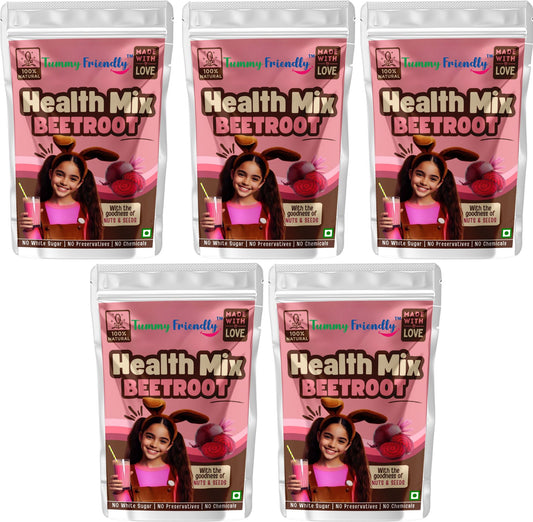 Tummy Friendly Foods Toddler Cereal Organic Beetroot Health Mix (Each pack 100g)