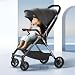 StarAndDaisy Meta Luxe Premium Baby Stroller 0 to 3 Years with 5-Point Safety Belt, Multi-Level Canopy Adjustment , Easy Adjustable Seat with One Touch Fold Pram for Baby -Black