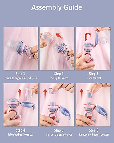 StarAndDaisy Baby Fruit Feeder Nibbler for 0 to 12 Months/Baby Fruit Feeding Nipple and Teether - Blue