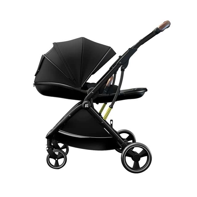 StarAndDaisy Coballe Baby Stroller, 2 in 1 High Landscape Convertible Reversible Bassinet Pram for Infant, Foldable Aluminum Alloy Pushchair with Adjustable Backrest, 3D Suspension (Green)
