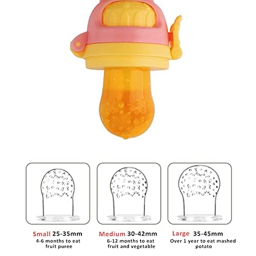 StarAndDaisy Baby Fruit Feeder Nibbler for 0 to 12 Months/Baby Fruit Feeding Nipple and Teether - Blue