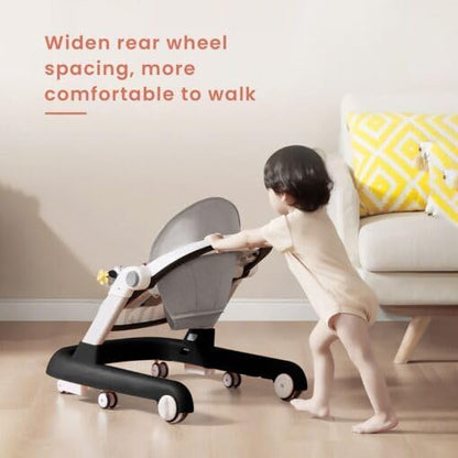 StarAndDaisy Baby Walkers For 6-24 Month Baby Boy Girl/Walker For Kids For 1 Years With Adjustable Height, Musical Tray/WalkerBaby With Brakes Prevant from Falling,Royal Black
