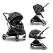 StarAndDaisy Coballe Baby Stroller, 2 in 1 High Landscape Convertible Reversible Bassinet Pram for Infant, Foldable Aluminum Alloy Pushchair with Adjustable Backrest, 3D Suspension (Green)