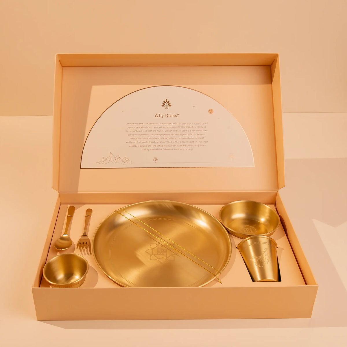Nanhi Dawat Brass Dining Set for Kids