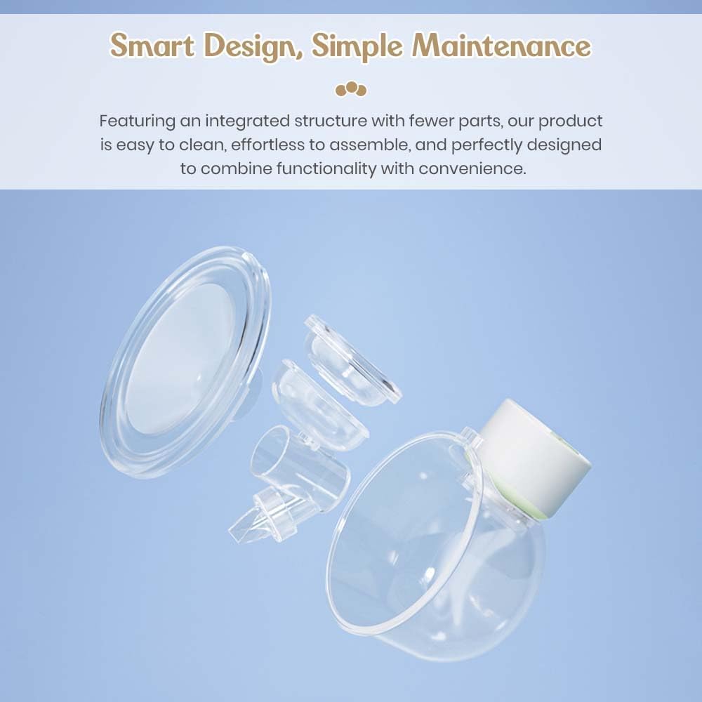 StarAndDaisy Breast Feeding Pump/Baby Breast Pump Electric with 1500 MAH Rechargeable Battery/Portable Milk Pump with Touch Screen LED Display 9 speeds & 4 modes