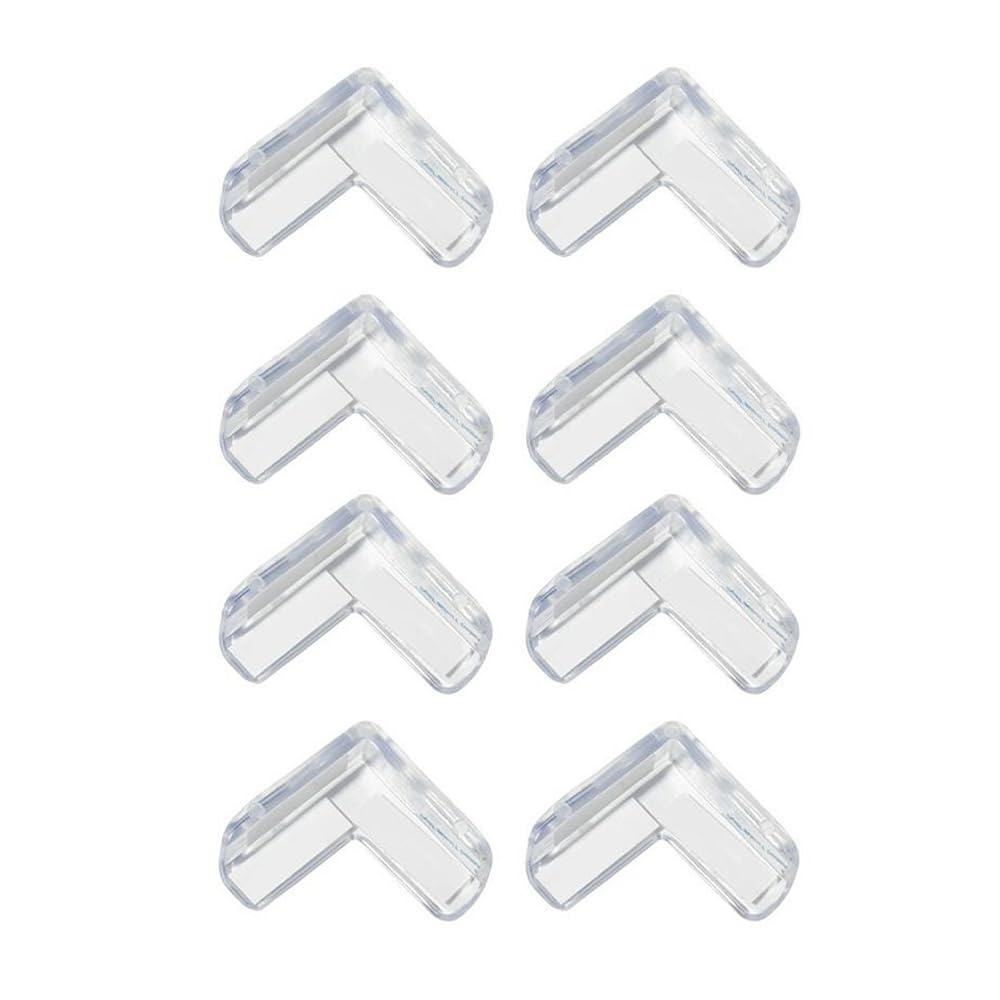 StarAndDaisy Baby Proofing Edge & Corner Guards Pack of 8, L Shape Silicone Corner Protectors for Infants, Toddlers & Kids Safety on Tables & Furniture
