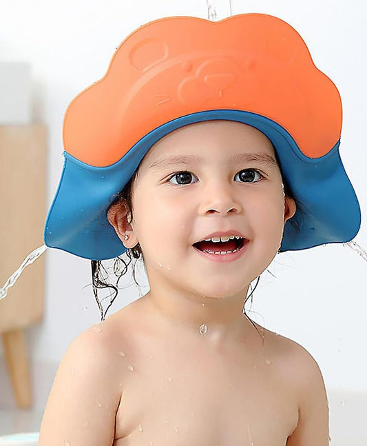 StarAndDaisy Baby Shower Cap Shield, Adjustable Shower Cap for Kids, Visor Hat for Eye and Ear Protection for 0-8 Years Old Children.