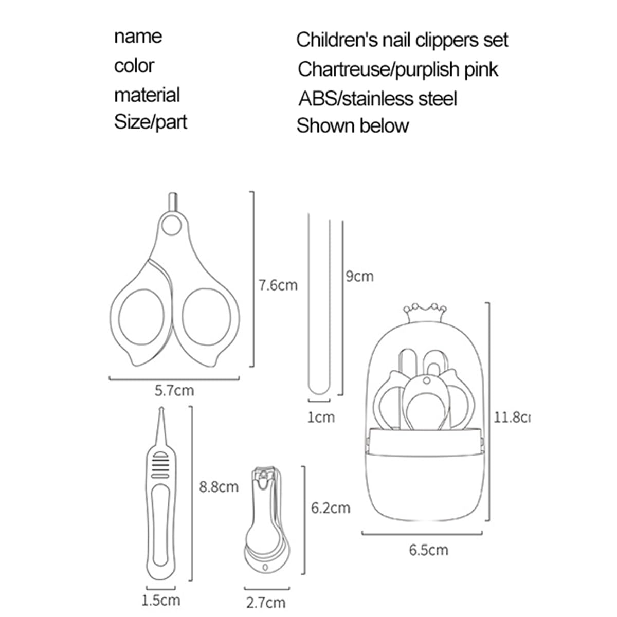 StarAndDaisy 4-in-1 Newborn grooming kit for babies, baby nail scissors Nail Clipper, Tweezer & Nail Cleaning Sets, Toddler Manicure & Pedicure kit, Best Gift for Baby Girl and Baby Boy.