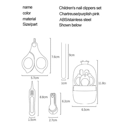 StarAndDaisy 4-in-1 Newborn grooming kit for babies, baby nail scissors Nail Clipper, Tweezer & Nail Cleaning Sets, Toddler Manicure & Pedicure kit, Best Gift for Baby Girl and Baby Boy.