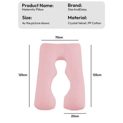 StarAndDaisy Pregnancy Pillow for Women/J Shape Body Pillow with 360° Full Body Support, Ergonomic & Comfortable Maternity Pillow for Pregnancy Sleeping