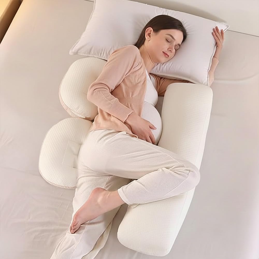 StarAndDaisy Pregnancy Pillow for Women | Maternity Pillow for Pregnancy Sleeping with Cuddle Pillow with Belly Support, Adjustable Butterfly Design, Leg Support (Light Blue)
