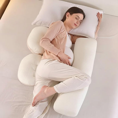 StarAndDaisy Pregnancy Pillow for Women | Maternity Pillow for Pregnancy Sleeping with Cuddle Pillow with Belly Support, Adjustable Butterfly Design, Leg Support (Yellow)