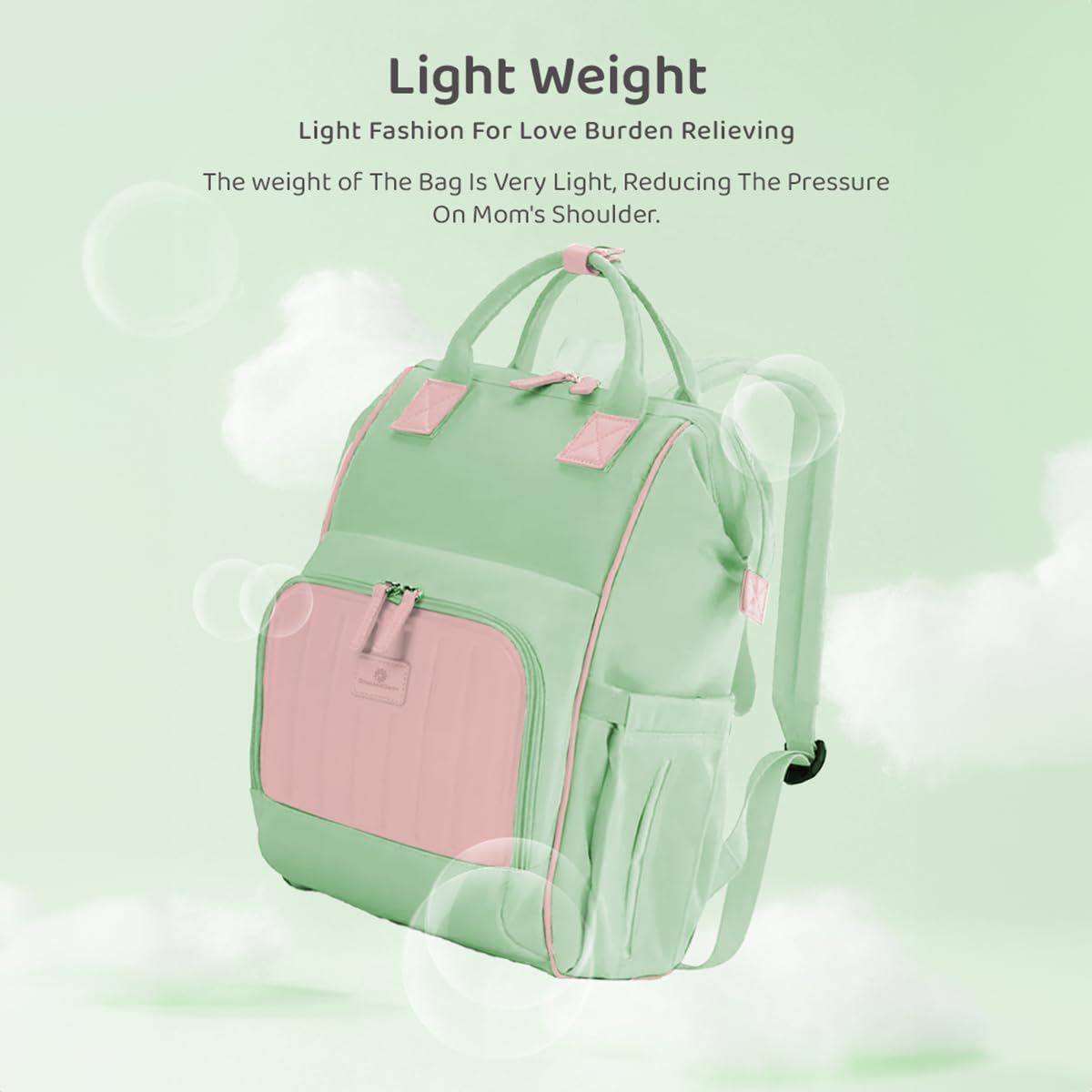 StarAndDaisy Baby Diaper Bag for Mothers/Mom Travel Maternity Backpack with Insulated Milk Bottle Pocket, Multi Compartments, Waterproof, Travel Friendly, Lightweight.