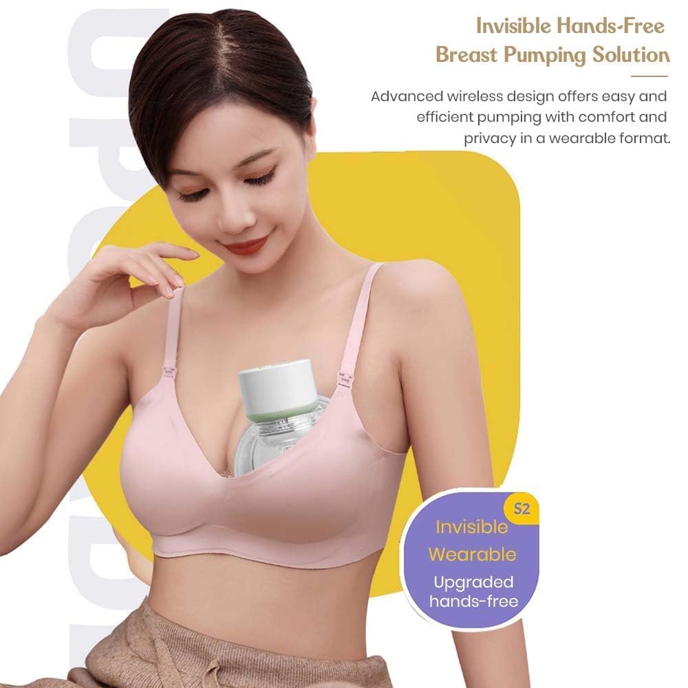 StarAndDaisy Breast Feeding Pump/Baby Breast Pump Electric with 1500 MAH Rechargeable Battery/Portable Milk Pump with Touch Screen LED Display 9 speeds & 4 modes