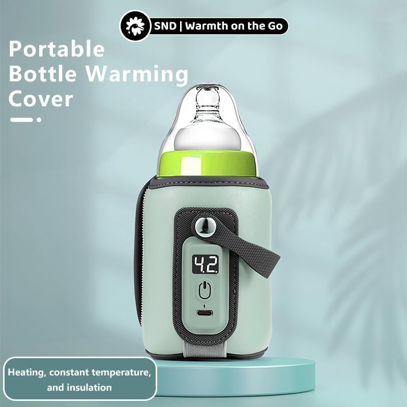 StarAndDaisy Baby Electric Bottle Warmer with Constant Temperature Technology/Portable Insulated USB Baby Milk Bottle Warmer-Blue