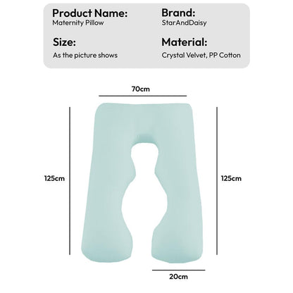 StarAndDaisy Pregnancy Pillow for Women/U Shape Body Pillow with 360° Full Body Support, Ergonomic & Comfortable Maternity Pillow for Pregnancy Sleeping