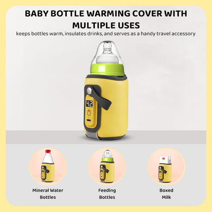 StarAndDaisy Bottle Warmer for Baby , Infants / Toddler, Water Warmer with Adjustable Temperature Control Portable & USB, Constant Temprature Control Technology, Baby Feeding Bottle Warmer for Car Travel Outdoor -Yellow