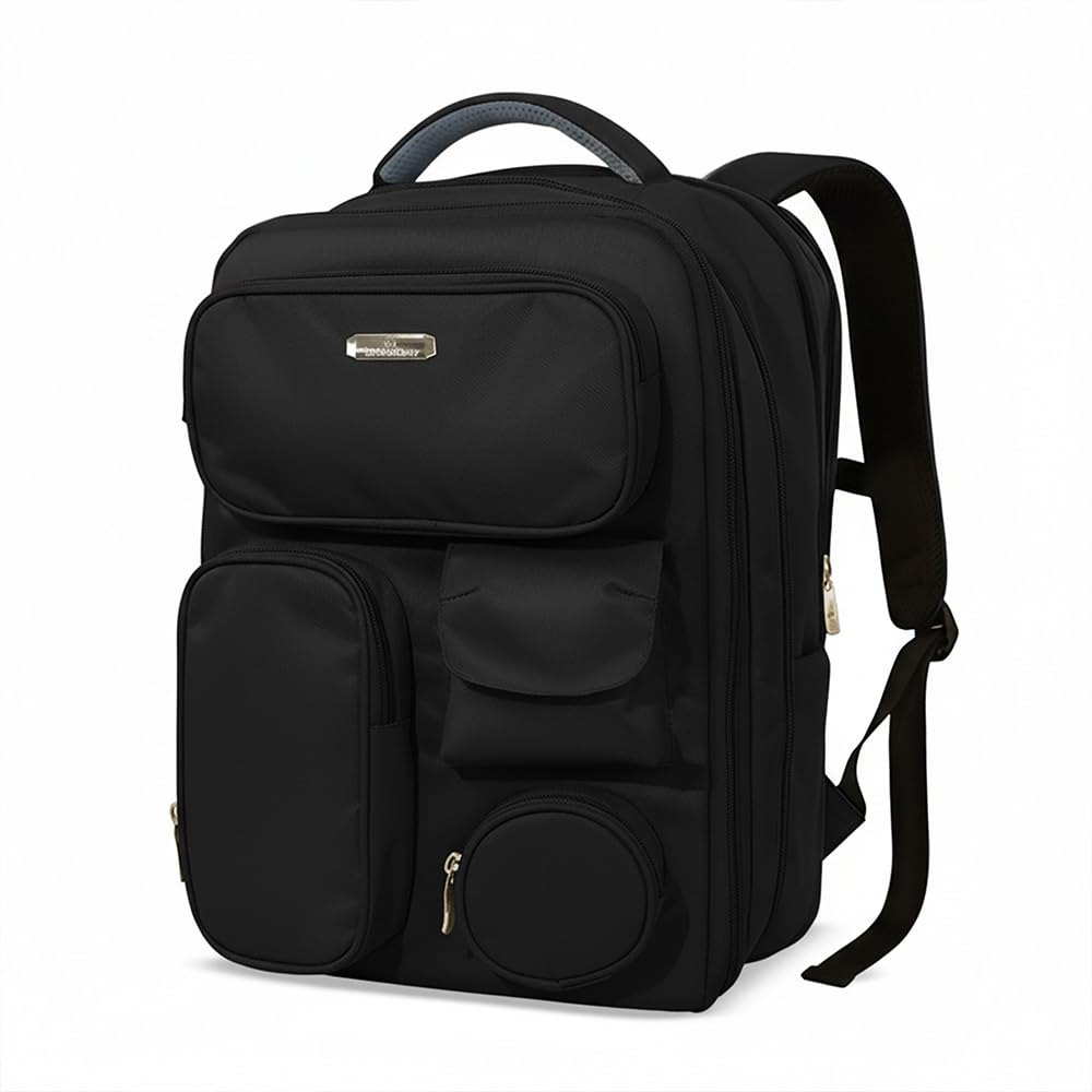 StarAndDaisy 3 in 1 Maternity Bag for Mothers–Spacious Multi-Compartment Diaper Bag for Mothers for Travel, Baby Bag for Mother Travel, Baby bag for Travelling with Insulated Bottle Pocket -Black