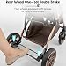 StarAndDaisy Baby Strollers / Pram for 0-3 Year Boys & Girls with Foldable Design, Food Tray, 4 Wheel Suspension, Easy to Convertible& Adjustable Seat, 5 Point Safety Belt, Light Weight & Convenient-Beige