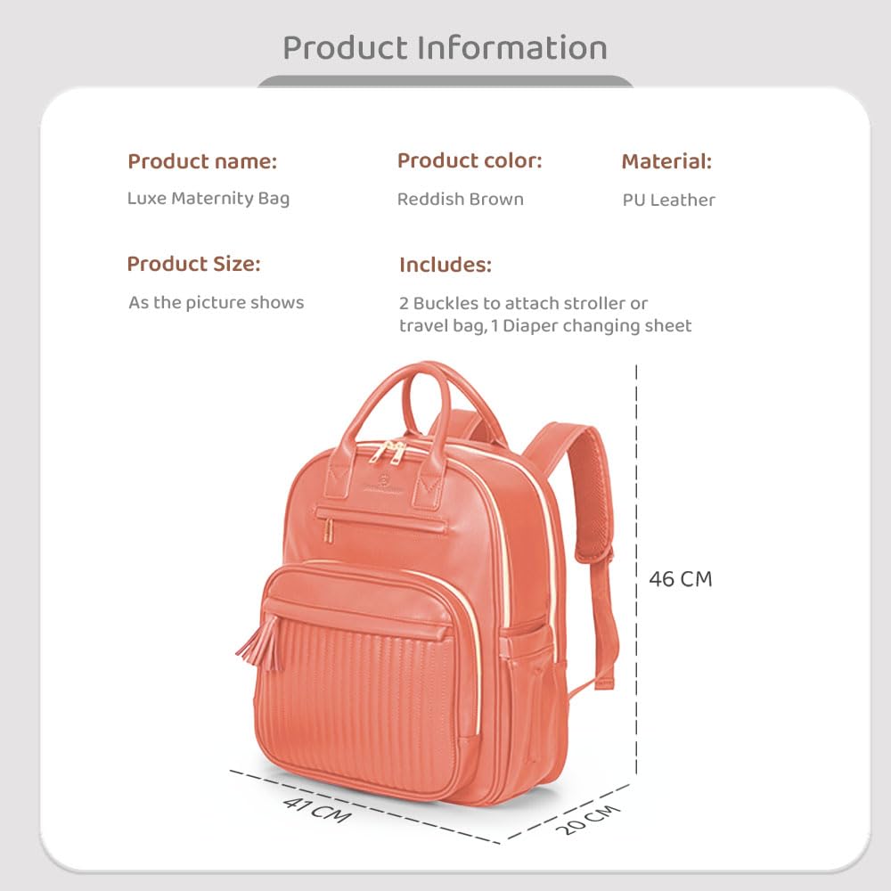 StarAndDaisy Baby Diaper Bag for Mothers/Mom Travel Maternity Backpack with Insulated Milk Bottle Pocket, Multi Compartments, Waterproof, Travel Friendly, Lightweight