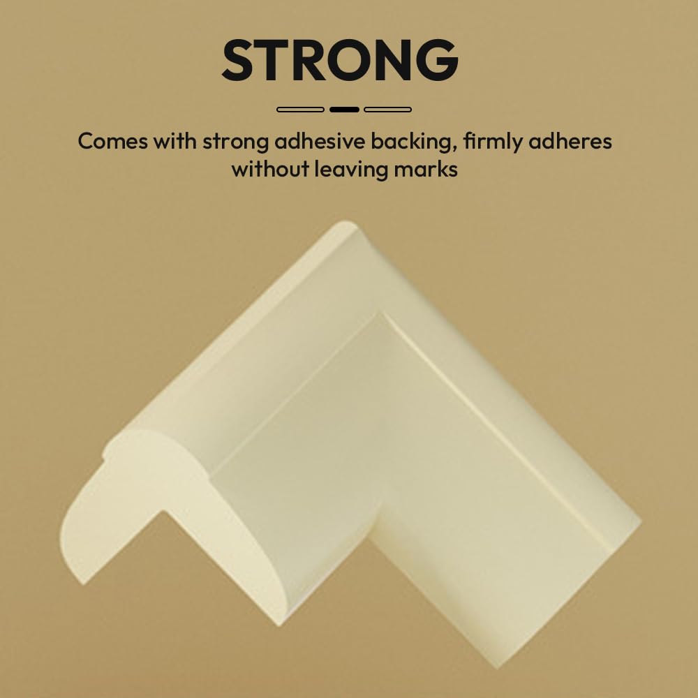 StarAndDaisy Baby Proofing Corner Guards - Pack of 10 / Pre-Taped Edge Guards for Baby Safety/Cushion Edge Protectors for Sharp Edges & Furniture Corners