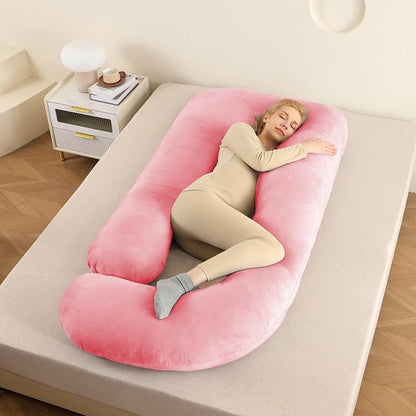 StarAndDaisy Pregnancy Pillow for Women/J Shape Body Pillow with 360° Full Body Support, Ergonomic & Comfortable Maternity Pillow for Pregnancy Sleeping