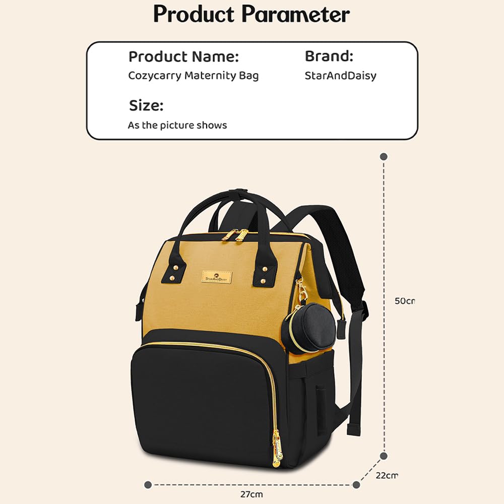 StarAndDaisy Baby Bag for Mothers Travel/Maternity Bag with 16 Multi-Purpose Pockets with Quick Access Diaper & Mobile Pocket/Diaper Bag for Baby