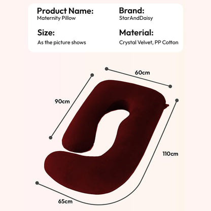 StarAndDaisy Pregnancy Pillow for Women/J Shape Body Pillow with 360° Full Body Support, Ergonomic & Comfortable Maternity Pillow for Pregnancy Sleeping