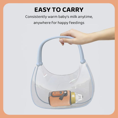 StarAndDaisy Bottle Warmer for Babiesl, Water Warmer with Adjustable Temperature Control Portable & USB, Constant Temperature Control Technology, Baby Feeding Bottle Warmer -Orange