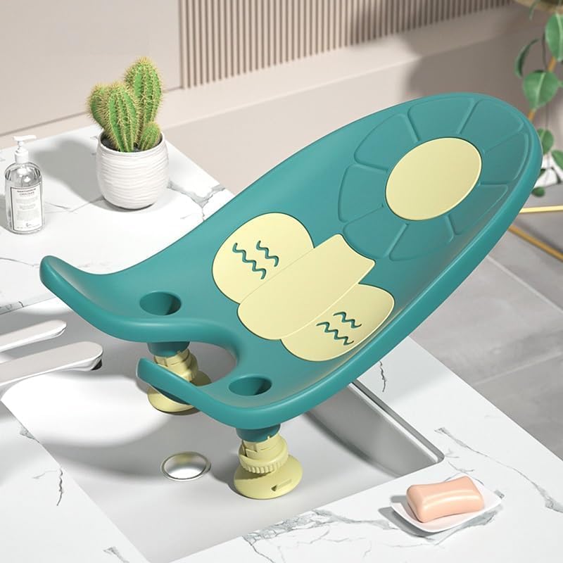 StarAndDaisy Baby Bath Seat for Newborn to 0-18 Months, Baby Bumwasher with Non-Slip, Adjustable, Portable, Comfortable, Hygienic Baby Bather