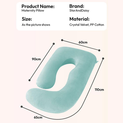 StarAndDaisy Pregnancy Pillow for Women/J Shape Body Pillow with 360° Full Body Support, Ergonomic & Comfortable Maternity Pillow for Pregnancy Sleeping