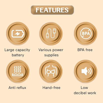 StarAndDaisy Breast Feeding Pump/Baby Breast Pump Electric with 1500 MAH Rechargeable Battery/Portable Milk Pump with Touch Screen LED Display 9 speeds & 4 modes