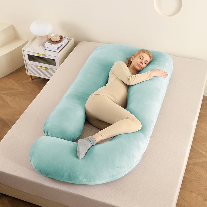 StarAndDaisy Pregnancy Pillow for Women/J Shape Body Pillow with 360° Full Body Support, Ergonomic & Comfortable Maternity Pillow for Pregnancy Sleeping